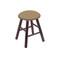 Holland Bar Stool Co Maple Vanity Stool, Dark Cherry Finish, Graph Poppy Seat RC18MSDC013 - alternate 1